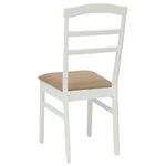 Casa si Gradina - Mobilier - Scaune si fotolii - Scaune - Scaun de sufragerie 2 pcs Alb si maro Lemn Solid de Cauciuc - Infinity.ro