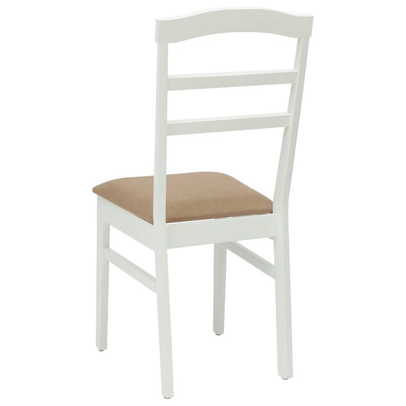 Casa si Gradina - Mobilier - Scaune si fotolii - Scaune - Scaun de sufragerie 2 pcs Alb si maro Lemn Solid de Cauciuc - Infinity.ro