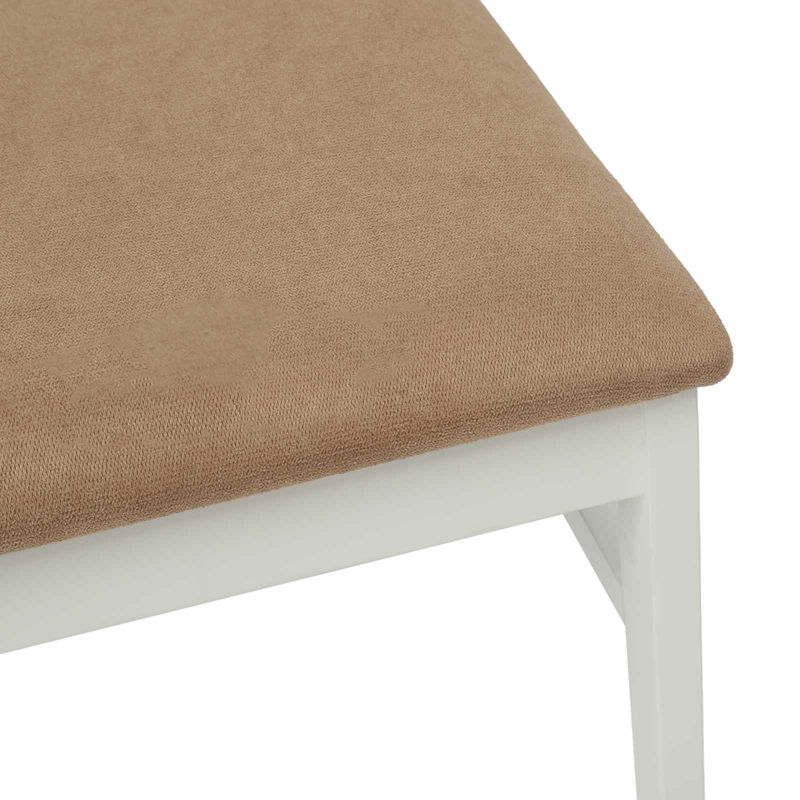 Casa si Gradina - Mobilier - Scaune si fotolii - Scaune - Scaun de sufragerie 2 pcs Alb si maro Lemn Solid de Cauciuc - Infinity.ro