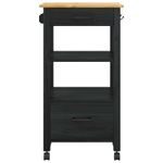 Casa si Gradina - Bucatarie si vesela - Ustensile bucatarie - Cosuri servire - Troler de Bucatarie Simplu Negru - Infinity.ro