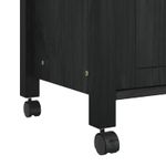 Casa si Gradina - Mobilier - Comode si corpuri - Corpuri bucatarie - Troler de Bucatarie Simplu Negru 88,5 x 40 x 60 cm - Infinity.ro