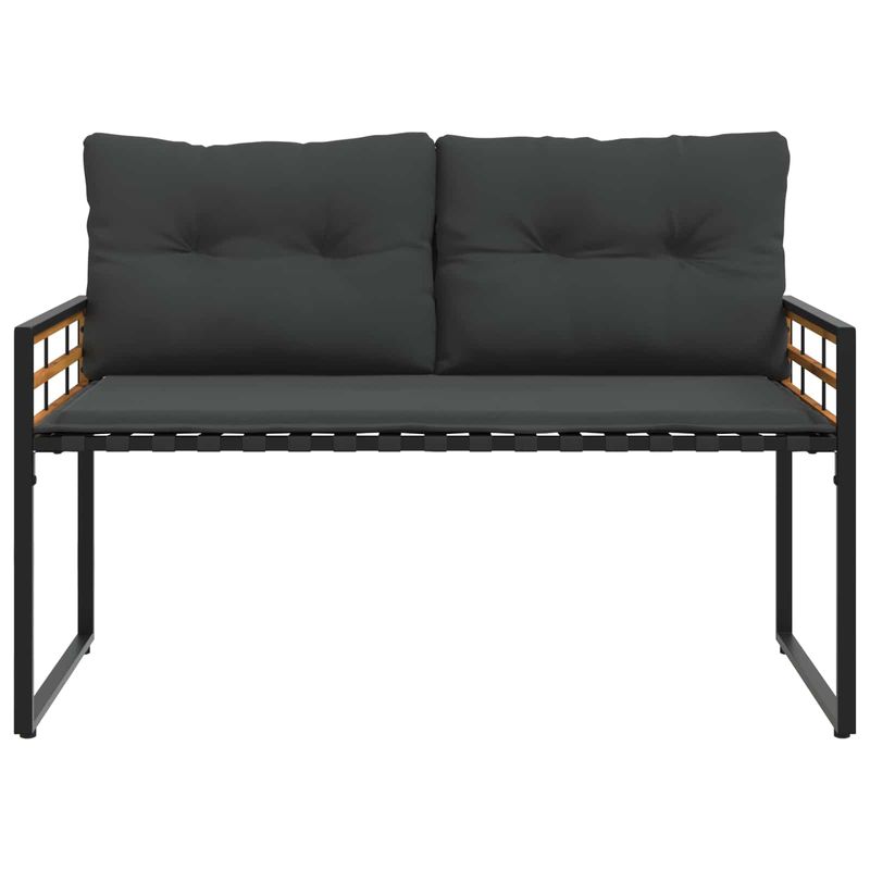 Casa si Gradina - Gradina si terasa - Mobilier exterior - Seturi mobila gradina - Set de Mobilier pentru Exterior cu perna 4 pcs Gri inchis - Infinity.ro