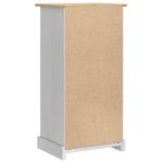 Casa si Gradina - Mobilier - Comode si corpuri - Noptiere - Noptiera cu sertar Alb 53 x 39 x 103 cm Lemn de pin masiv - Infinity.ro