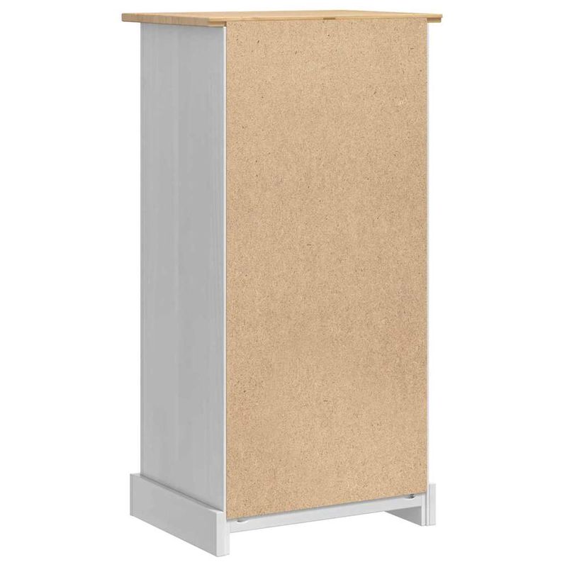 Casa si Gradina - Mobilier - Comode si corpuri - Noptiere - Noptiera cu sertar Alb 53 x 39 x 103 cm Lemn de pin masiv - Infinity.ro