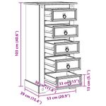 Casa si Gradina - Mobilier - Comode si corpuri - Noptiere - Noptiera cu sertar Alb 53 x 39 x 103 cm Lemn de pin masiv - Infinity.ro