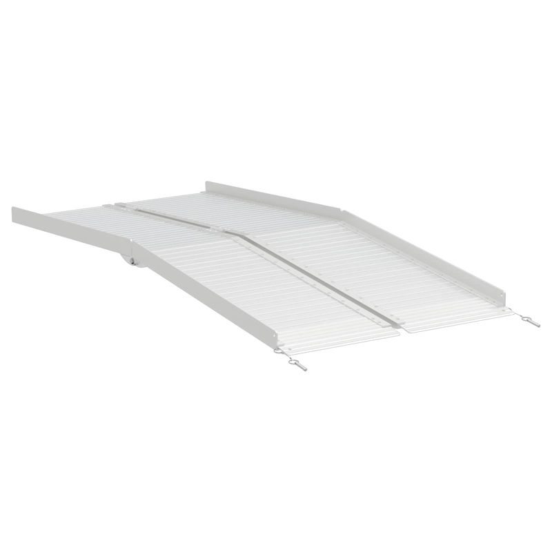 Auto si Moto - Remorci si platforme auto - Rampa pentru scaun cu rotile Argintiu 183 x 73 x 11 cm Aluminiu - Infinity.ro
