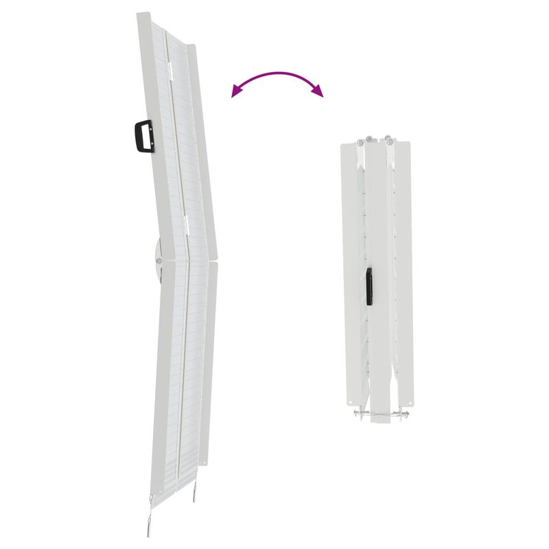 Auto si Moto - Remorci si platforme auto - Rampa pentru scaun cu rotile Argintiu 183 x 73 x 11 cm Aluminiu - Infinity.ro