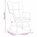 Casa si Gradina - Gradina si terasa - Balansoare si hamace - Balansoare - Fotoliu balansoar cu taburet 2 pcs Negru Catifea - Infinity.ro