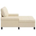 Casa si Gradina - Mobilier - Scaune si fotolii - Fotolii - Sezlong de relaxare cu perna Crem 91 x 157 x 91 cm tesatura - Infinity.ro