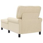 Casa si Gradina - Mobilier - Scaune si fotolii - Fotolii - Sezlong de relaxare cu perna Crem 91 x 157 x 91 cm tesatura - Infinity.ro