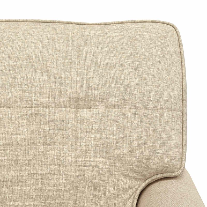 Casa si Gradina - Mobilier - Scaune si fotolii - Fotolii - Sezlong de relaxare cu perna Crem 91 x 157 x 91 cm tesatura - Infinity.ro