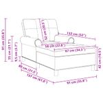Casa si Gradina - Mobilier - Scaune si fotolii - Fotolii - Sezlong de relaxare cu perna Crem 91 x 157 x 91 cm tesatura - Infinity.ro