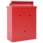 Casa si Gradina - Constructii - Depozitare, transport si protectie - Cutii postale - Cutie Postala Montata pe Perete Rosu 29 x 13 x 41 cm - Infinity.ro