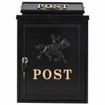 Casa si Gradina - Constructii - Depozitare, transport si protectie - Cutii postale - Cutie Postala Montata pe Perete Negru 29 x 13 x 41 cm - Infinity.ro