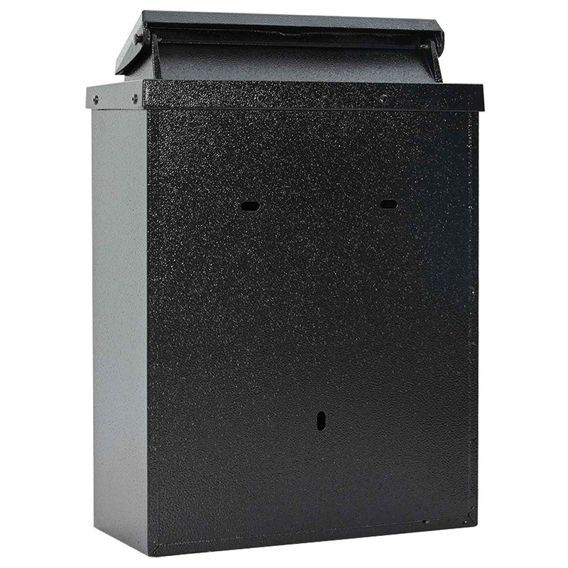 Casa si Gradina - Constructii - Depozitare, transport si protectie - Cutii postale - Cutie Postala Montata pe Perete Negru 29 x 13 x 41 cm - Infinity.ro