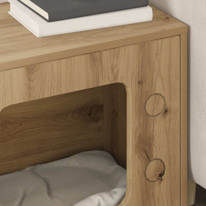 Petshop - Accesorii petshop - Jucarii animale - Ansambluri de joaca - Casa pentru pisici Stejar artizanal 51 x 30 x 52 cm - Infinity.ro