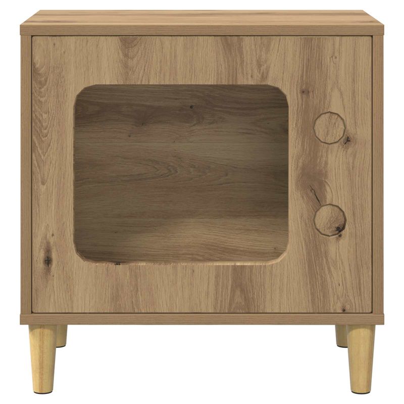 Petshop - Accesorii petshop - Jucarii animale - Ansambluri de joaca - Casa pentru pisici Stejar artizanal 51 x 30 x 52 cm - Infinity.ro