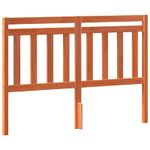 Casa si Gradina - Mobilier - Paturi si accesorii - Accesorii paturi - Tablie de pat cu aripioare maro 147x16x78/88 cm piele ecologica - Infinity.ro
