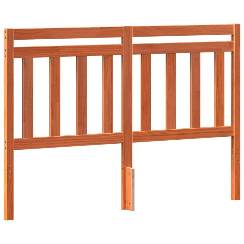 Casa si Gradina - Mobilier - Paturi si accesorii - Accesorii paturi - Tablie de pat cu aripioare maro 147x16x78/88 cm piele ecologica - Infinity.ro