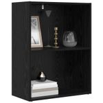 Casa si Gradina - Mobilier - Biblioteci si rafturi - Biblioteci - Raft pentru carti Stejar Negru 60 x 30 x 76.5 cm Lemn compozit - Infinity.ro