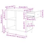 Petshop - Accesorii petshop - Jucarii animale - Ansambluri de joaca - Casa pentru pisici Sonoma 72 x 42.5 x 70 cm Lemn compozit - Infinity.ro