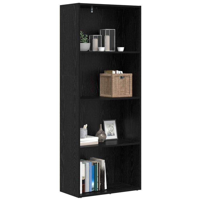 Casa si Gradina - Mobilier - Biblioteci si rafturi - Biblioteci - Dulap pentru carti Stejar Negru 60 x 30 x 151,5 cm - Infinity.ro