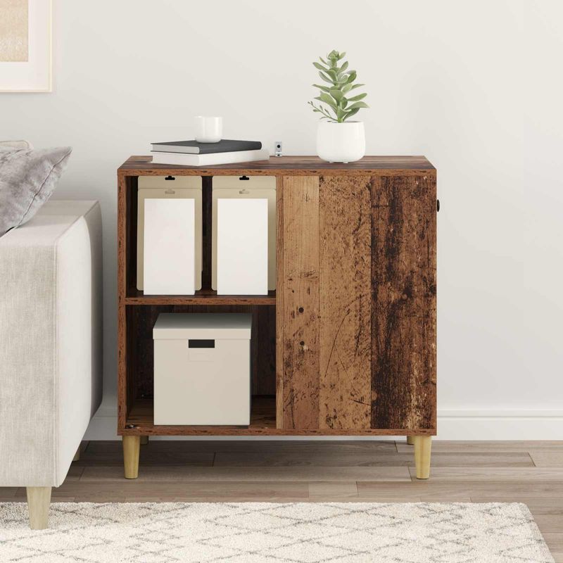 Petshop - Accesorii petshop - Jucarii animale - Ansambluri de joaca - Casa pentru pisici Lemn vechi 72 x 42.5 x 70 cm Lemn compozit - Infinity.ro