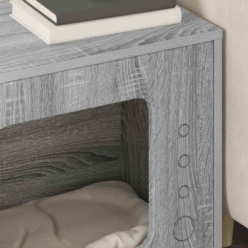 Petshop - Accesorii petshop - Jucarii animale - Ansambluri de joaca - Casa pentru pisici Gri Sonoma 51 x 30 x 42 cm Lemn compozit - Infinity.ro