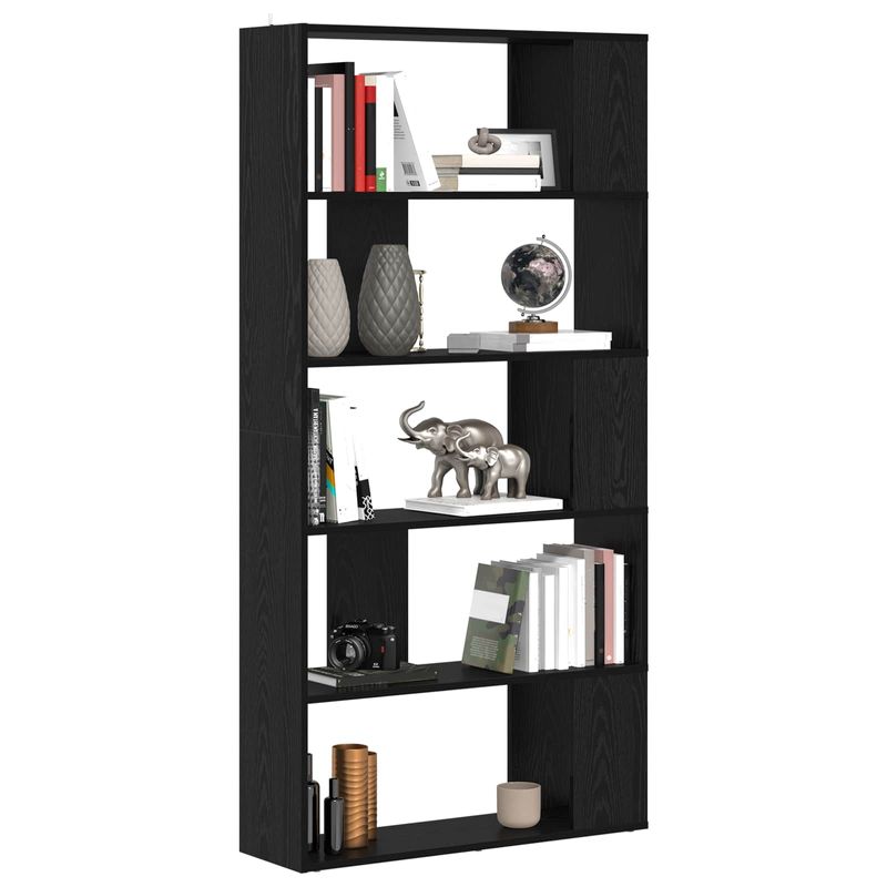 Casa si Gradina - Mobilier - Biblioteci si rafturi - Biblioteci - Dulap pentru carti Stejar Negru 80 x 24 x 159 cm Lemn compozit - Infinity.ro