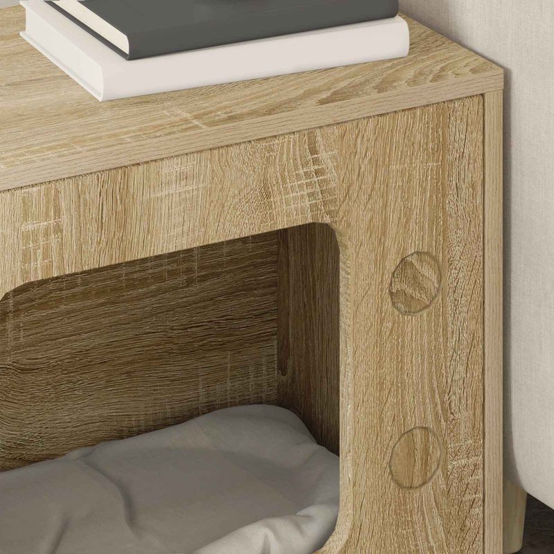 Petshop - Accesorii petshop - Culcusuri si custi - Custi interior si exterior - Casa pentru pisici Sonoma 51 x 30 x 52 cm Lemn compozit - Infinity.ro