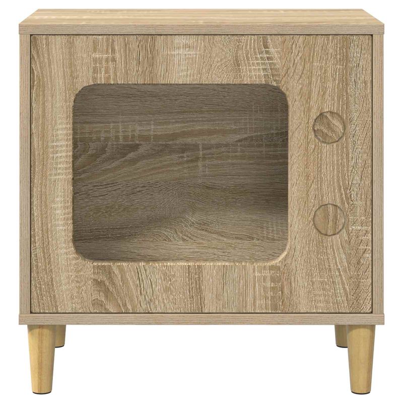 Petshop - Accesorii petshop - Culcusuri si custi - Custi interior si exterior - Casa pentru pisici Sonoma 51 x 30 x 52 cm Lemn compozit - Infinity.ro