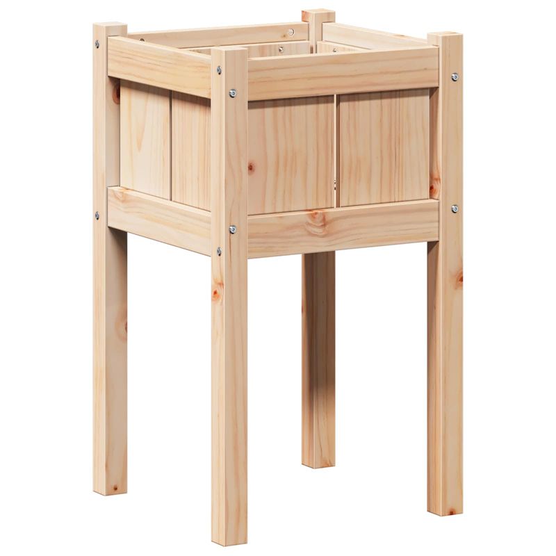Casa si Gradina - Decoratiuni - Obiecte decorative - Vaze si boluri decorative - Vaza pentru Gradina Natura 40 x 40 x 70 cm Lemn de pin masiv - Infinity.ro