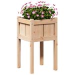 Casa si Gradina - Decoratiuni - Obiecte decorative - Vaze si boluri decorative - Vaza pentru Gradina Natura 40 x 40 x 70 cm Lemn de pin masiv - Infinity.ro