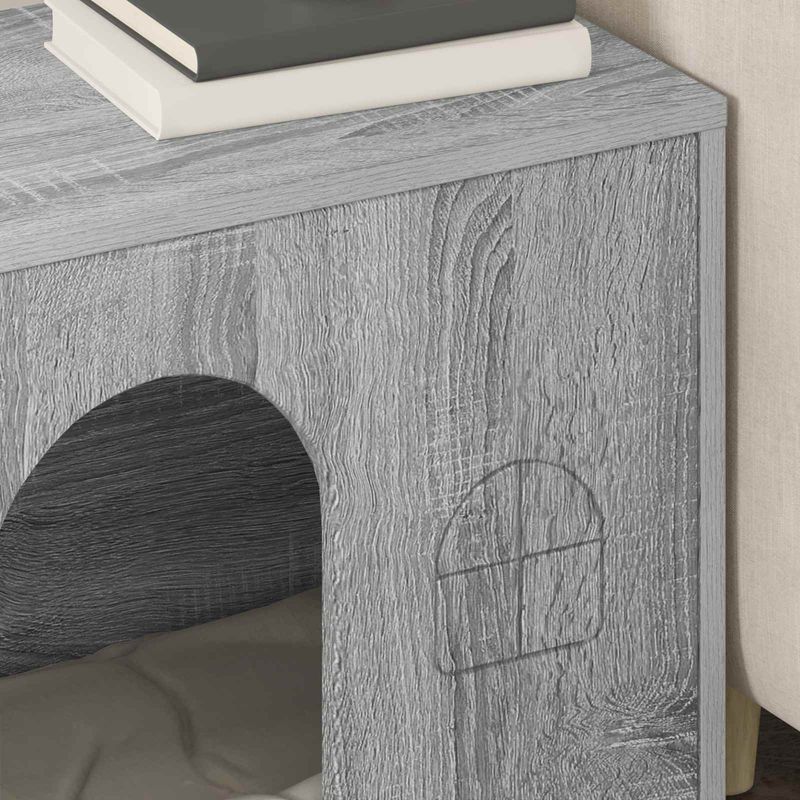 Petshop - Accesorii petshop - Jucarii animale - Ansambluri de joaca - Casa pentru pisici Gri Sonoma 51 x 30 x 52 cm Lemn compozit - Infinity.ro