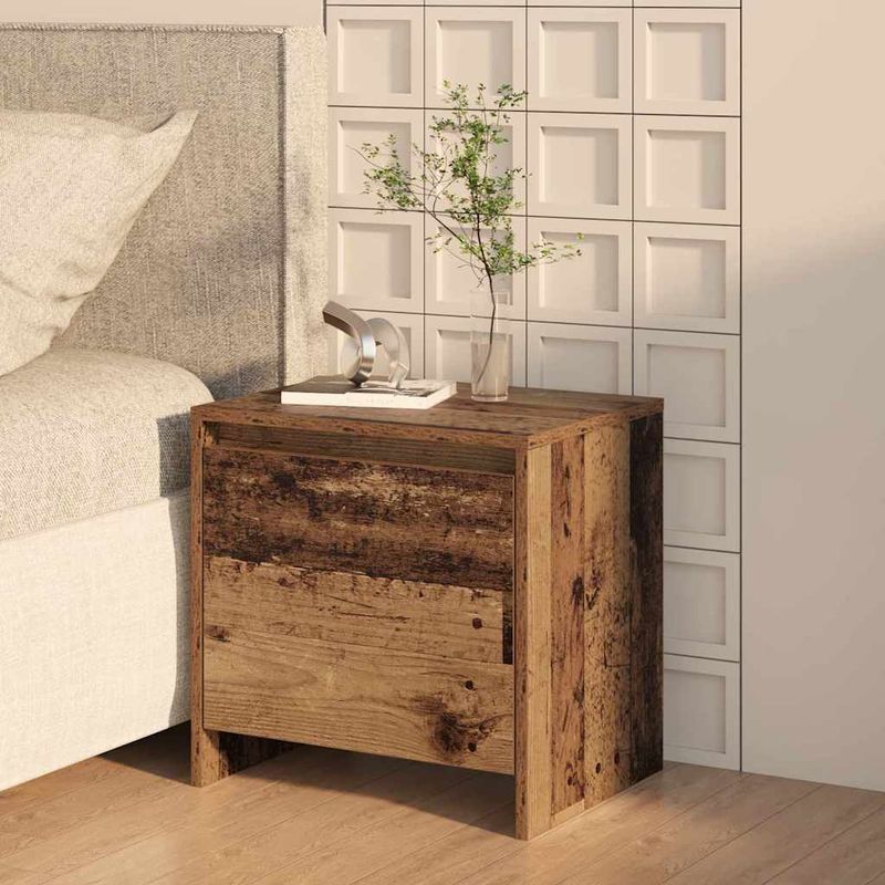 Casa si Gradina - Mobilier - Comode si corpuri - Noptiere - Dulap de noapte Lemn vechi 45 x 34 x 44,5 cm Lemn compozit - Infinity.ro