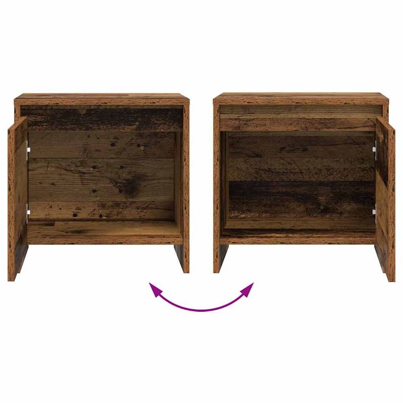 Casa si Gradina - Mobilier - Comode si corpuri - Noptiere - Dulap de noapte Lemn vechi 45 x 34 x 44,5 cm Lemn compozit - Infinity.ro