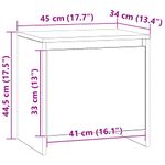 Casa si Gradina - Mobilier - Comode si corpuri - Noptiere - Dulap de noapte Lemn vechi 45 x 34 x 44,5 cm Lemn compozit - Infinity.ro