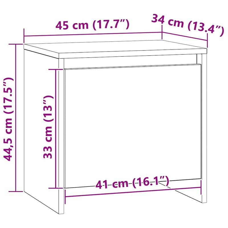 Casa si Gradina - Mobilier - Comode si corpuri - Noptiere - Dulap de noapte Lemn vechi 45 x 34 x 44,5 cm Lemn compozit - Infinity.ro