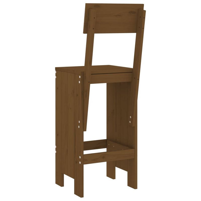 Casa si Gradina - Gradina si terasa - Mobilier exterior - Scaune si sezlonguri gradina - Taburete bar 2 buc. maro miere 40x48,5x115,5 cm lemn masiv pin - Infinity.ro