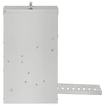 Petshop - Accesorii petshop - Castroane si adapatori - Hranitor cu pedale pentru pui Argintiu 25 x 42 x 40 cm - Infinity.ro