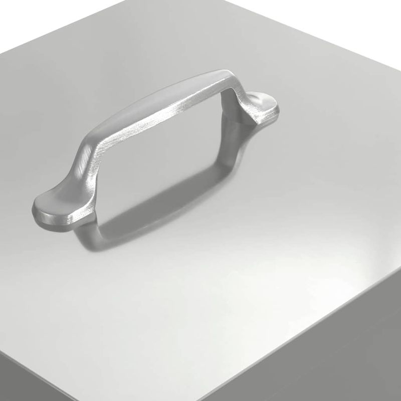 Petshop - Accesorii petshop - Castroane si adapatori - Hranitor cu pedale pentru pui Argintiu 25 x 42 x 40 cm - Infinity.ro