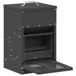 Petshop - Accesorii petshop - Castroane si adapatori - Hranitor cu pedale pentru pui Negru 25 x 42 x 40 cm - Infinity.ro