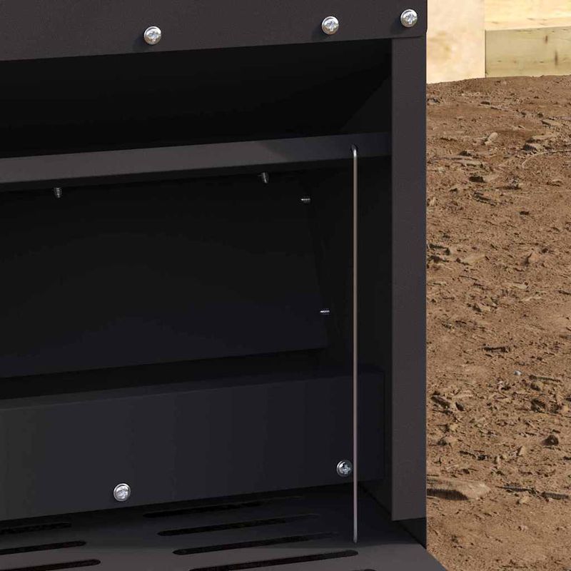 Petshop - Accesorii petshop - Castroane si adapatori - Hranitor cu pedale pentru pui Negru 25 x 42 x 40 cm - Infinity.ro