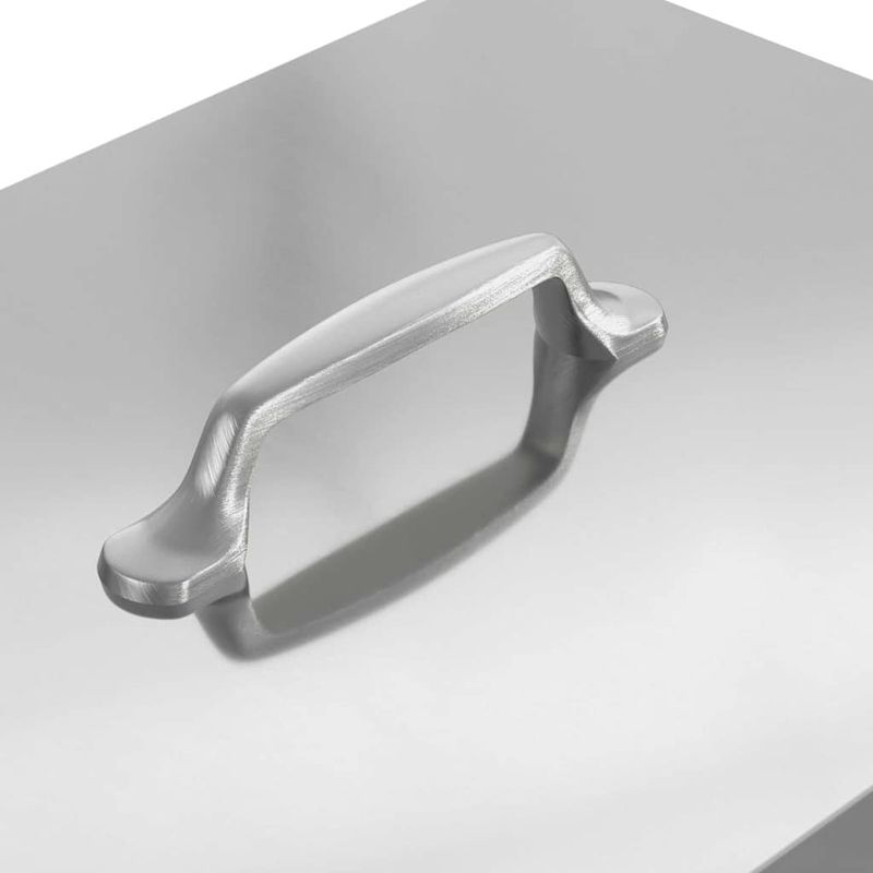 Petshop - Accesorii petshop - Castroane si adapatori - Hranitor cu pedale pentru pui Argintiu 33 x 42 x 40 cm - Infinity.ro