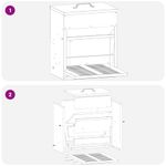 Petshop - Accesorii petshop - Castroane si adapatori - Hranitor cu pedale pentru pui Argintiu 33 x 42 x 40 cm - Infinity.ro