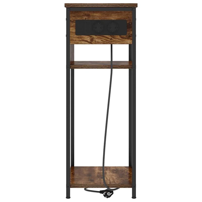 Casa si Gradina - Mobilier - Comode si corpuri - Noptiere - Dulap de noapte Stejar fumuriu 41 x 28 x 76 cm Lemn compozit - Infinity.ro