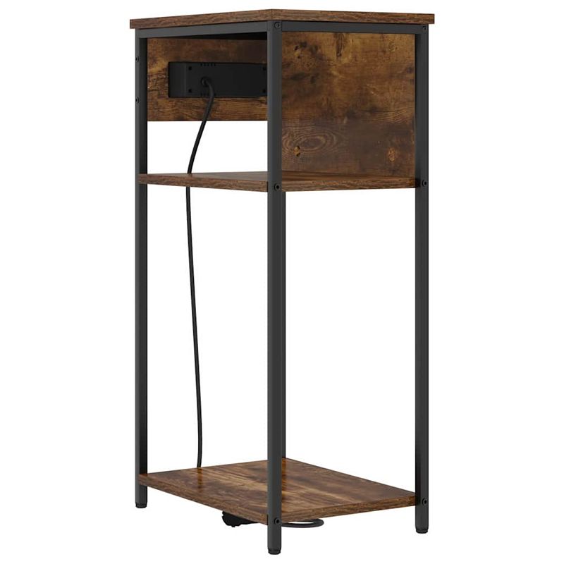 Casa si Gradina - Mobilier - Comode si corpuri - Noptiere - Dulap de noapte Stejar fumuriu 41 x 28 x 76 cm Lemn compozit - Infinity.ro