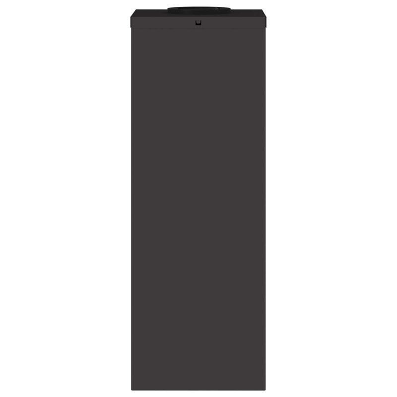 Casa si Gradina - Corpuri si surse de iluminat - Iluminat exterior - Felinare - Lampa de parcurs LED solar 2 pcs Negru Otel laminat la rece - Infinity.ro