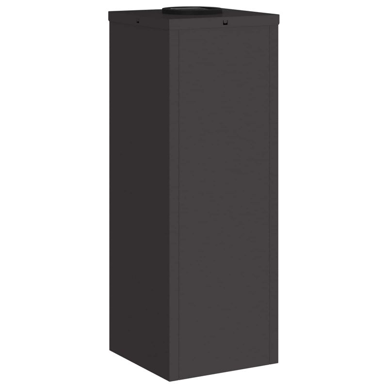 Casa si Gradina - Corpuri si surse de iluminat - Iluminat exterior - Felinare - Lampa de parcurs LED solar 2 pcs Negru Otel laminat la rece - Infinity.ro