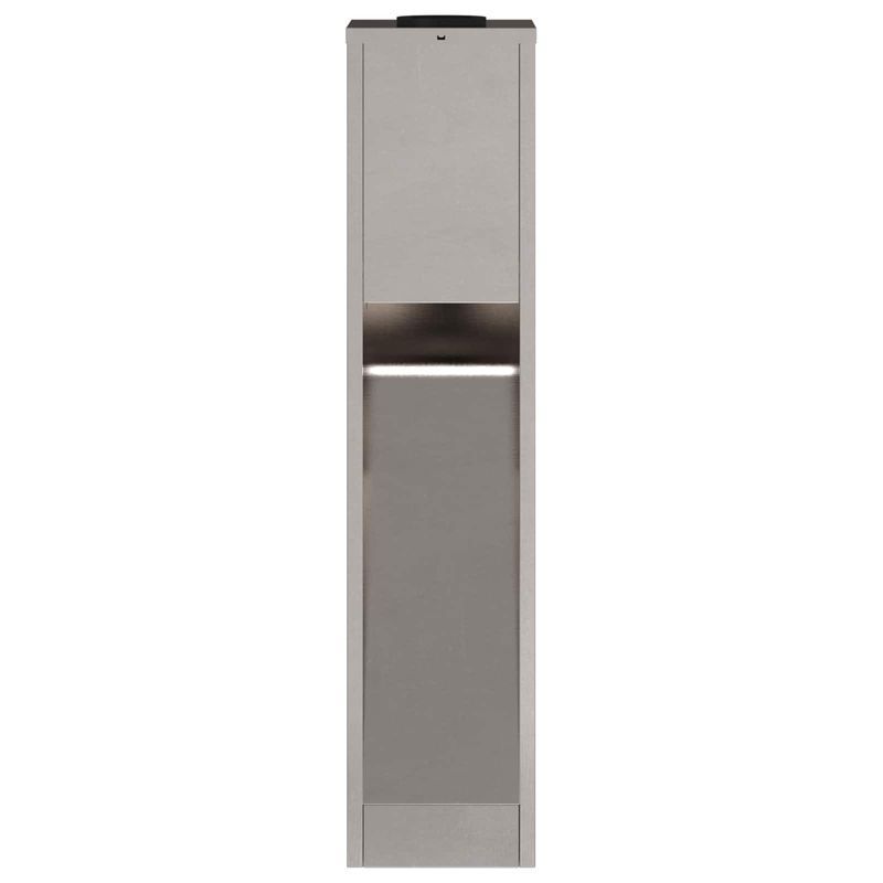 Casa si Gradina - Corpuri si surse de iluminat - Iluminat exterior - Felinare - Lampa de parcurs LED solar 2 pcs Otel inoxidabil - Infinity.ro